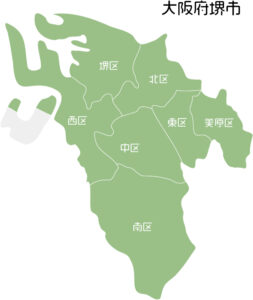 堺市の地図、図解